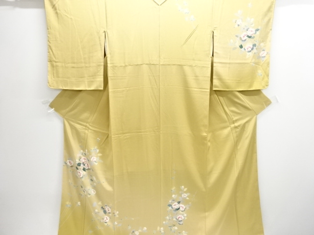 JAPANESE KIMONO / HOMONGI / YUZEN / FLOWER BRANCH 